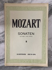 Mozart Sonaten II Edition Zen-On VTG Sheet Music