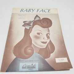 Baby Face by Benny Davis and Harry Akst 1926 Sheet Music