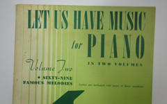 Let Us Have Music For Piano Volume Two Famous Melodies 1942 Maxwell Eckstein