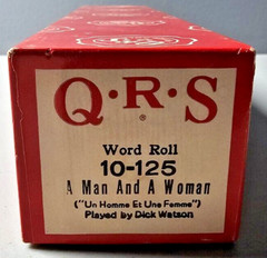 QRS Player Piano Word/Music Roll – Choose Roll – Use Drop Down Box to Choose