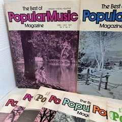 9 Issues The Best of Popular Music Magazine 1971-1978 Sheet Music Songbooks Lot