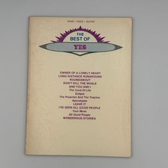 The Best of Yes Sheet Music Book Piano Guitar Songbook Vintage 1984 Warner Bros