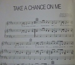TAKE A CHANCE ON ME Sheet Music ABBA 1978 Benny Andersson Bjorn Ulvaeus