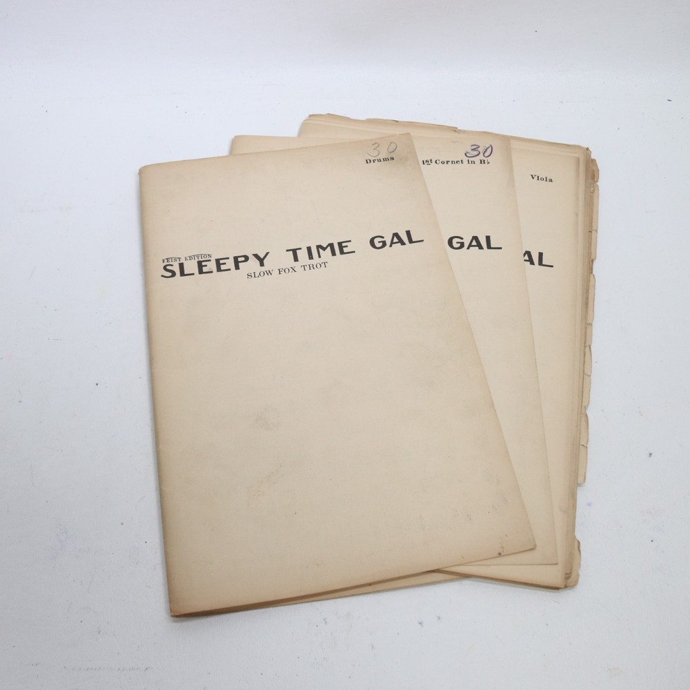 Sleepy Time Gal Slow Fox Trot Sheet Music Score Multiple Parts Frank Barry Arr