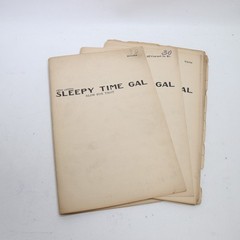 Sleepy Time Gal Slow Fox Trot Sheet Music Score Multiple Parts Frank Barry Arr