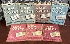 Huge Vintage Gospel Choir Songbook Lot Rodeheaver Low Voice Sacred Music