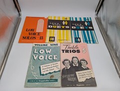 Vtg Sheet Music Lot Gospel Duets Low Voice Solos Let&rsquo;s Sing Duets Treble Trios