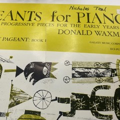 Vintage Galaxy Pageants For Piano Introductory Pageant Book 1 1987 Sheet Music