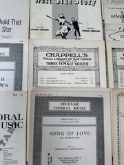 Genuine Vintage Choral Sheet Music Book Lot of 14 Musical Choir Ephemera Lot