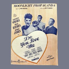 Moonlight Propaganda Sheet Music 1946 Maureen OHara Dick Haymes Harry James Film