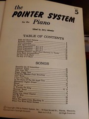 POINTER System for the Piano Book 5 1966 preowned 32 pages Note B3