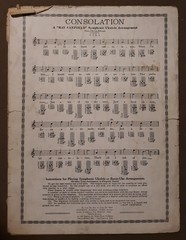 Consolation Piano Sheet Music Vintage 1926
