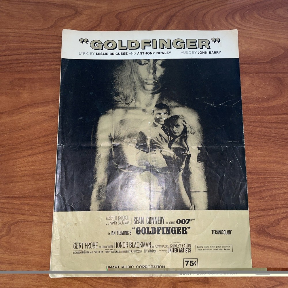 Goldfinger Sheet Music for Piano & Voice (Soundtrack) Intermediate, Solo