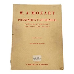 Mozart Phantasien Und Rondos Songbook Piano Solo Universal Edition Austria