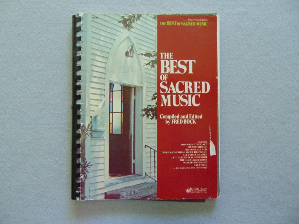The Best of Sacred Music Songbook P/V/G Charles Hansen H470 1970s