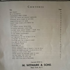 M. Witmark & Sons Hits Through the Years Piano Sheet Music Collection Song Book