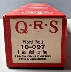 QRS Player Piano Word/Music Roll – Choose Roll – Use Drop Down Box to Choose
