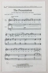 Presentation SATB Organ Sheet Music Solo High Voice By Daniel Pinkham ECS Pub