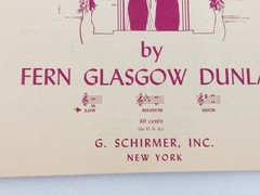 3 Vintage Love Songs Piano with Lyrics Sheet Music Lot Wedding Prayer LOW Voice
