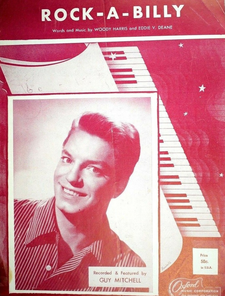 1957 Rock-A-Billy Guy Mitchell Rockabilly Bopper Rocker Rock Sheet Music