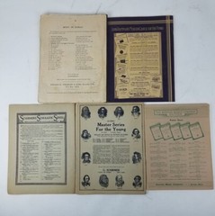 Lot of 5 Pre-War Piano Sheet Music Books Shirmer&rsquo;s Scholastic, Czerny, Velocity