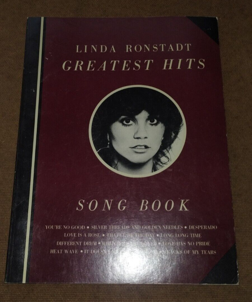 Linda Ronstadt Greatest Hits Song Book Vocals/Music/Chords Photos 64 Pages 1978