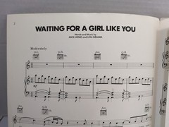 Waiting For A Girl Like You Sheet Music Foreigner Piano Guitar Vocals Rock F1AK