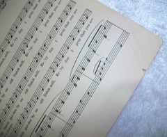Vintage 1958 Harms In An Old Dutch Garden Choral SATB Lyrics Piano Sheet Music