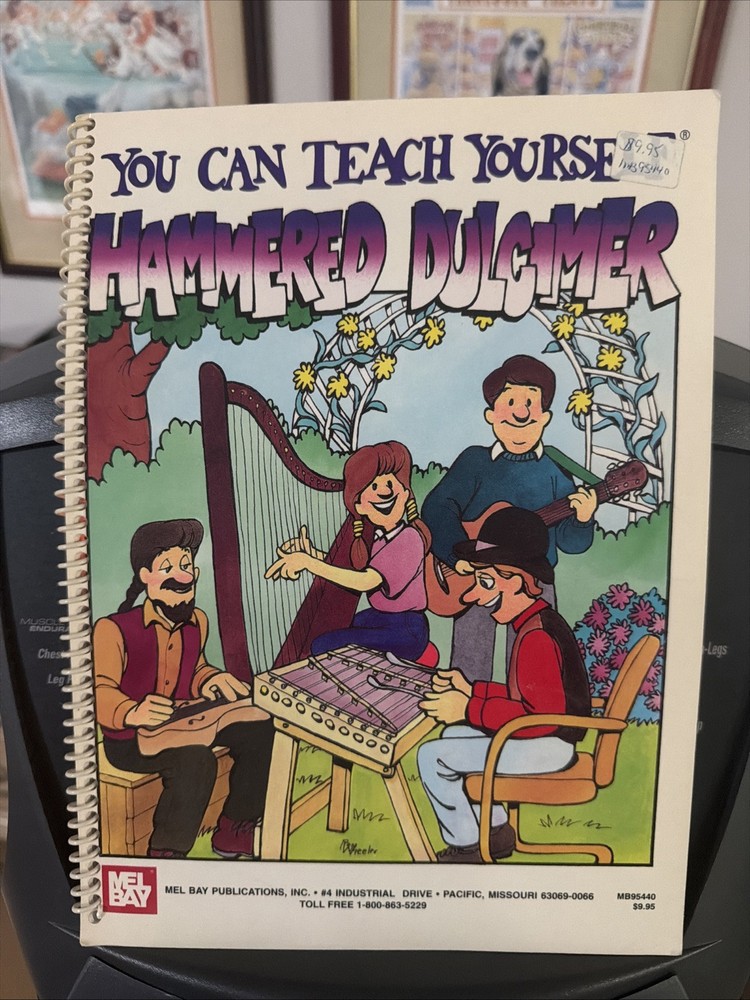You Can Teach Yourself Dulcimer Instruction Book Spiral Bound Songbook Good