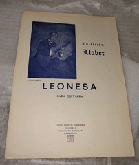 Miguel Llobet, Leonesa, Classical Guitar Solo Sheet Music, 1975.