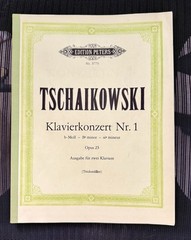 Tchaikovsky Piano Concerto No. 1 Peters Edition 3775 – Leipzig GDR – Immaculate