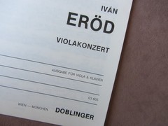 Vintage Ivan Erod Violakonzert Viola Concerto + Piano Doblinger Austria