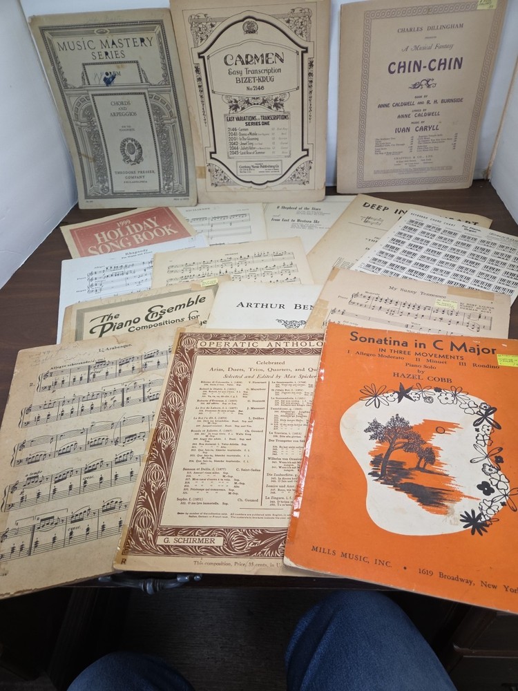 Lot Vintage Sheet Music – Misc. Genres – 15 Total – Dates Vary 1889- 1960&rsquo;s #2