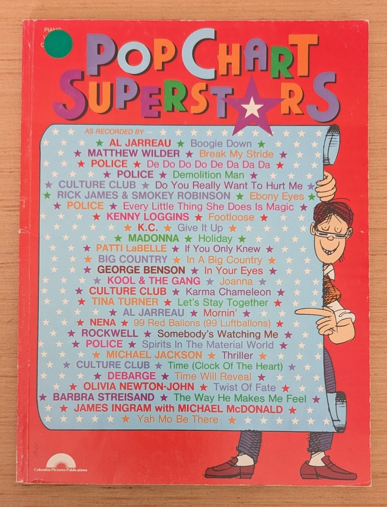Pop Chart Superstars Paperback &rsquo;80s Songbook by Carol Cuellar