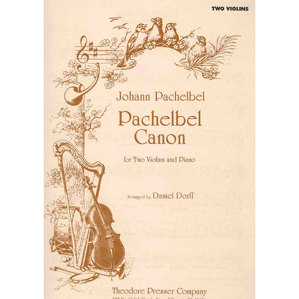 Pachelbel Canon, For Two Violins And Piano, Violin I, Violin Ii, Piano