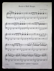 Sheet Music ROCK &lsquo;N ROLL BOOGIE Piano Solo by John W Schaum ©1956