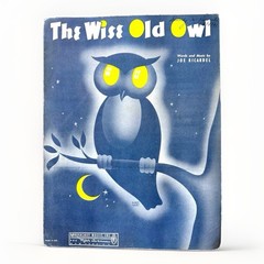 The Wise Old Owl VTG Sheet Music 1941 Joe Ricardel Robert Crosby Owl Cover Art