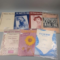 Vintage Piano Vocal Sheet Music Songbook Large Lot 89 Early 1900&rsquo;s to 1960&rsquo;s