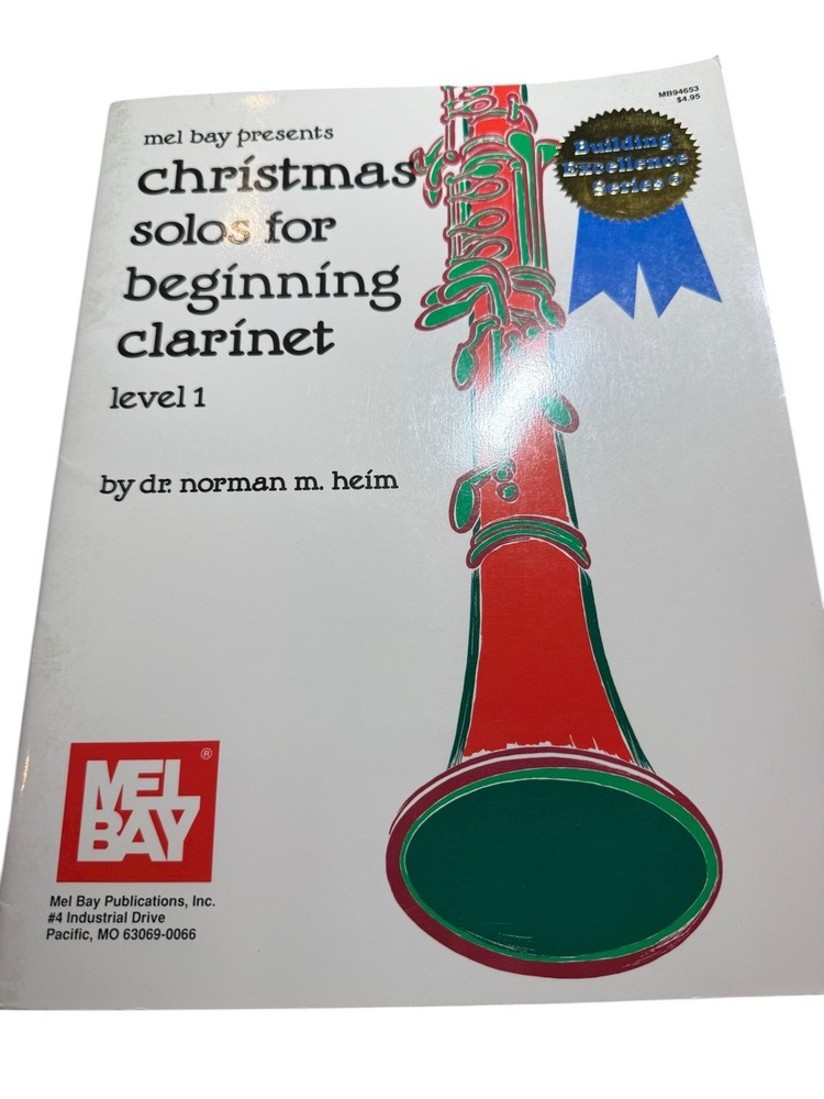 VTG Mel Bay Christmas Solos for Beginning Clarinet Level 1 (1991)