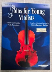 Solos For Young Violists Viola Part And Piano Acc., Volume 1 Selections From