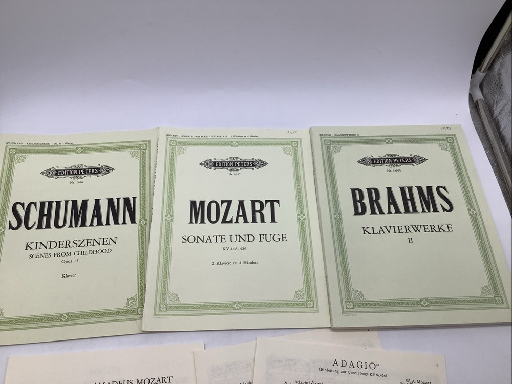 LOT Edition Peters Piano Music Books Schumann Brahms Mozart