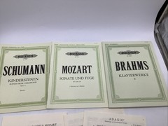 LOT Edition Peters Piano Music Books Schumann Brahms Mozart