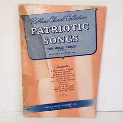 Vintage 1940s Patriotic Songs for Mixed Voices Sheet Music Song Book
