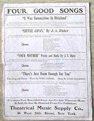 My Little Indian Maid 1904 LOUIS BLAKE Theatrical Publisher NY HTF Sheet Music !