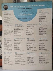 1965 « WESTERN FAVORITES » for the SILVERTONE ELECTRONIC ORGAN Song Book #4631-5