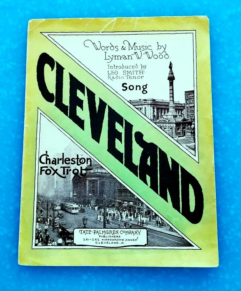 Cleveland 1925 Charleston Fox Trot PHOTO Cvr Sheet Music Cleveland OH Publisher!