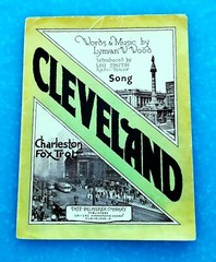 Cleveland 1925 Charleston Fox Trot PHOTO Cvr Sheet Music Cleveland OH Publisher!