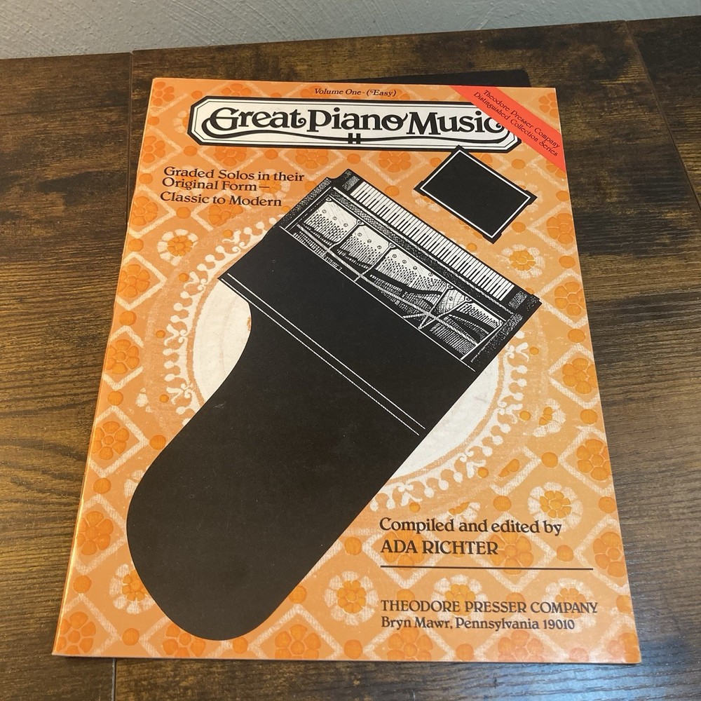 Great Piano Music Theodore Presser Co Volume One Easy Graded Solos Original Form