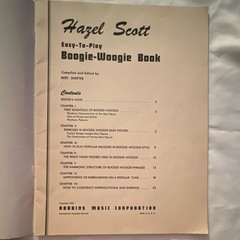 Hazel Scott Easy-To-Play Boogie-Woogie Piano Sheet Music Robbins Music Corp 1946
