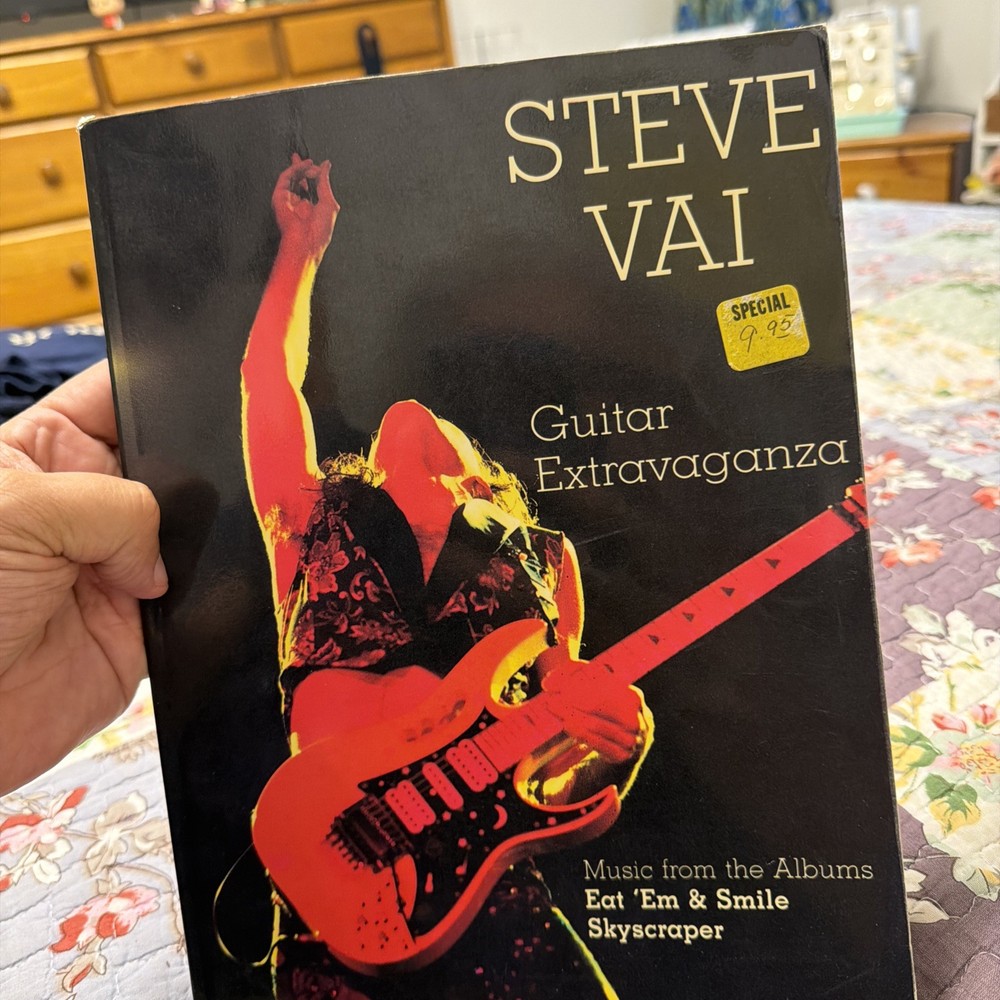 Song Book Steve Vai Guitar Extravanaganza 1989 Rock
